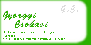 gyorgyi csokasi business card
